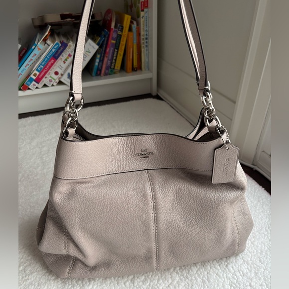 Coach Lexi Beige/Cream Leather Shoulder Bag - Picture 1 of 9